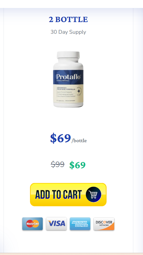 Protaflo supplement 1 bottle package for hearing and brain support